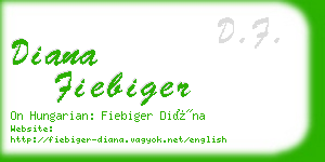 diana fiebiger business card